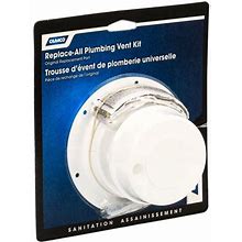 Camco 40033 White Replace-All Plumbing RV Vent Kit