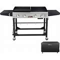 Royal Gourmet GD401C 4-Burner Portable Propane Flat Top Gas Grill And Griddle Co