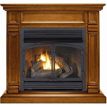 Duluth Forge DFS-400R-2 32000 BTU Vent Free Dual Fuel Mantel Fireplace With Remote Control Apple Spice Climate Control Fireplaces Mantel Fireplaces