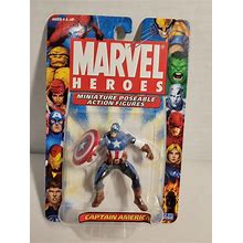 Toybiz Marvel Heroes Miniature Poseable Action Figures Captain America