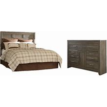 Juararo Queen Panel Headboard Bed With Dresser By ASHLEY