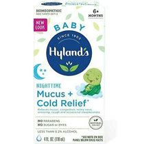 Hylands - Baby Nighttime Mucus + Cold Relief - 4 Fl. Oz. (118 Ml)