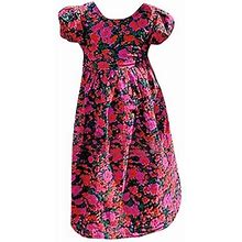 Toddler Girl's Dress Summer Fashion Soft Long Sleeve Cartoon Appliques Dresses Outfit Sweet Lovely Dailywear