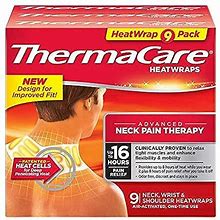 Thermacare - Advanced Neck Pain Therapy, 9 Air-Activated Neck, Wrist & Shoulder Heatwraps. Up To 16 Hours Of Pain Relief