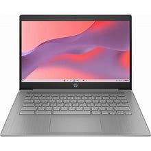 HP 2023 Newest Chromebook Laptop, 14 Inch Display, Intel Celeron N4120 Processor, 4GB RAM, 128GB Storage (64GB Emmc+64GB MSD Card), Intel UHD