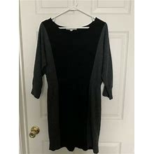 Loft 3/4 Sleeve Cinched Waist Sweater Dress