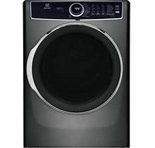 Electrolux 8 Cu. Ft. Titanium Front Load Perfect Steam Gas Dryer With Predictive Dry And Instant Refresh, Silver
