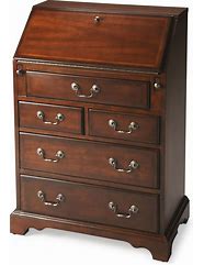 Image result for Antique Cherry Secretary Desk with Hutch