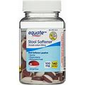 Equate Stool Softener Laxative Softgels For Constipation, 100 Mg, 140 Count