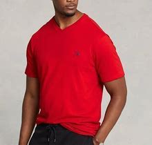 Ralph Lauren Jersey V-Neck T-Shirt - Size 3X Big In Rl2000 Red