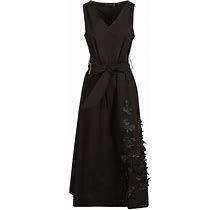 Lorena Antoniazzi Floral Sleeveless Dress - Black - Casual Dresses Size 42