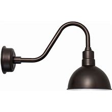 Mahogany Bronze 10" Rustic Blackspot Indoor/Outdoor LED Barn Lights