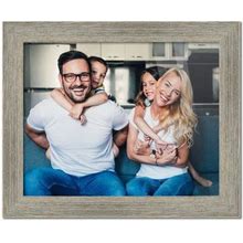 22X12 Frame Gray Barnwood Picture Frame - Modern Photo Frame Includes UV Acrylic Shatter Guard