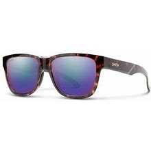 Smith Lowdown Slim 2 53mm Chromapop(TM) Polarized Square Sunglasses In Tortoise /Violet Mirror At Nordstrom