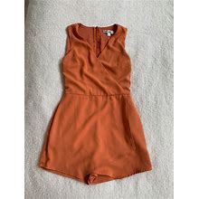 Abercrombie & Fitch Women's Jumper Skort, Orange Lined - Size 0