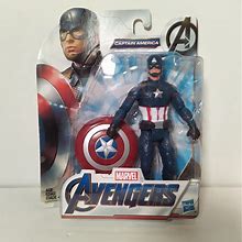 Hasbro Toys | Avengers Marvel Captain America 6"-Scale Marvel Super Hero Action Figure Toy | Color: Blue/White | Size: 6"