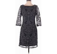 H&M Casual Dress - Sheath: Gray Print Dresses - Women's Size Small