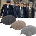 Dicasser Classic Newsboy Hat For Men Newsboy Caps Vintage Retro Tweed Peaky Blinders Beret Hat Flat Peaked Cap Street Hats For Women Men