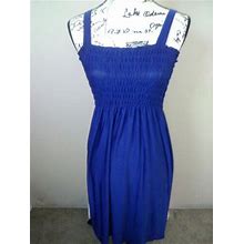 Frenchie Dress Size L Strappy Blue