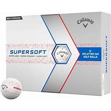 Callaway Supersoft Splatter Golf Balls Red