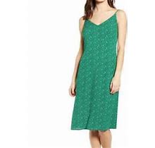 One Clothing Green Leopard Cami Dress Med