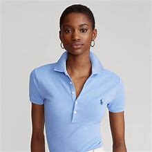Ralph Lauren Slim Fit Stretch Polo Shirt - Size M In Harbor Island Blue