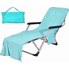 Chaise Lounge Pool Chair Cover Beach Towel Fitted Elastic Pocket Won't Slide La
