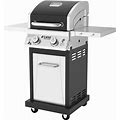 Nexgrill Deluxe 2-Burner Propane Gas Grill With Foldable Side Tables, 28,000Btus, Convertible To Natural Gas, Perfect For Outdoor Cooking & Grilling