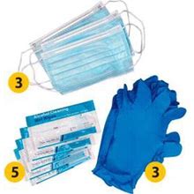Honeywell North Work-Day Disposable Safety Pack, Includes Masks, Gloves & Wipes