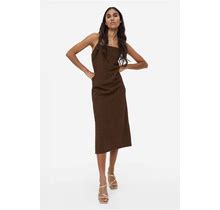 Ladies - Beige Jersey Slip Dress - Size: L - H&M