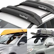 Handirack Universal Inflatable Soft Roof Rack Bars (Pair) Tie-Downs And Bow And Stern Lines Included Carries Kayaks, Canoes, Surfboards And Sups Fits Cars And Suvs