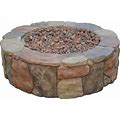 Bond Manufacturing B66600 S-66600-A Bond 66600 Petra Gas Fire Pit, Height: 13", Faux-Stone