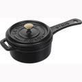 Staub Cast Iron 0.25-Qt Mini Saucepan - Matte Black
