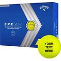 Callaway 2023 ERC Soft Triple Track Yellow Personalized Golf Balls, Men's