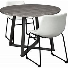 Centiar Dining Table And 2 Chairs, White By Ashley, Furniture > Kitchen And Dining Room > Dining Room Sets