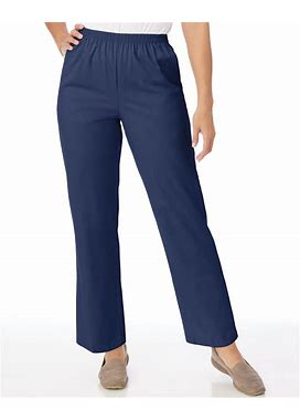 Blair Women's Alfred Dunner Stretch Twill Pants - Blue - 08 - Misses