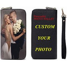 A266xdksjk Personality Women Leather Wallet Clutch Bag Card Case Cash Holder Wallets Custom Photos Wallets Print Any Photo
