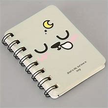 A7 Cute Coil Portable Pocket Notebook Student Stationery Cartoon Notebook Coil Notebook,Gray,Affordable,Temu