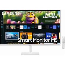 Samsung M50C 32" HDR Smart Monitor (White) LS32CM501ENXZA