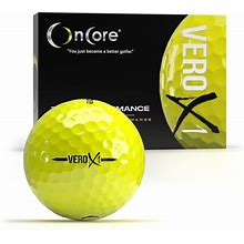 VERO X1 Golf Balls - Yellow (One Dozen | 12 Premium Golf Balls) - Tour Performance Balls