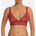 Hanky Panky Womens Black Red On The Prowl Crossover Bralette L72826 Size XS