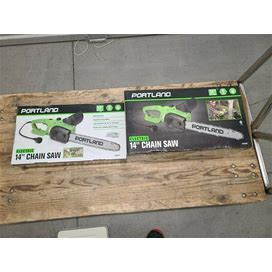 Portland 9 Amp 14 in. Corded Electric Chainsaw New In Box
