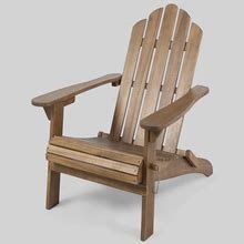 Hollywood Acacia Wood Foldable Patio Adirondack Chair - Brown - Christopher Knight Home