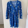 Old Navy Dresses | Floral Wrap Dress | Color: Blue | Size: L