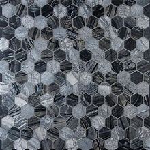 MSI Henley Hexagon 12 in. X 12 in. X 10 mm Textured Marble Mesh-Mounted Mosaic Tile (10 Sq. Ft. / CASE)
