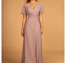 Gls Collective Dresses | Mother Of The Bride Long Gown Dress Gls2520 Mauve | Color: Cream | Size: Various