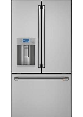 Cafe Hot Water Dispenser 27.8-Cu Ft Smart French Door Refrigerator With Ice Maker, Water And Ice Dispenser (Stainless Steel) ENERGY STAR | CFE28TP2MS1