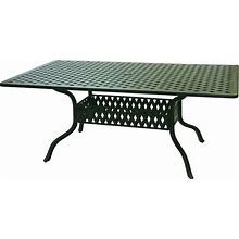 Darlee Series 30 72 X 42 Inch Cast Aluminum Patio Dining Table