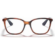 Ray-Ban Eyeglasses Rb7066 Optics Blue Frame Clear Lenses