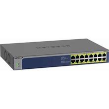 Netgear GS516PP 16-Port Gigabit Poe+ Compliant Unmanaged Switch GS516PP-100NAS